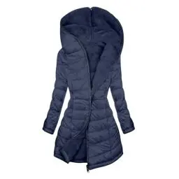 Produktbild: KOG Steppjacke Damen Wintermantel Warme Parka Baumwolle Fahrradjacke Jacken Bekleidung Teenager Mädchen übergangsjacke Gutschein Retro Trenchcoat Softshelljacken Angebote Marine XL