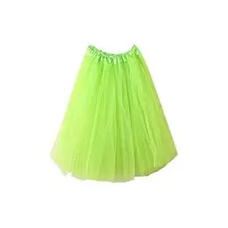 Produktbild: KOG Tüllrock Damen Tutu Rock 50Er Rockabilly Petticoat Karneval Kostüm Glitzer Festival Outfit Ballkleid Ballettrock Cosplay Festliche Minirock Partykleid Unterrock Tanzrock Tanzkleid Mintgrün