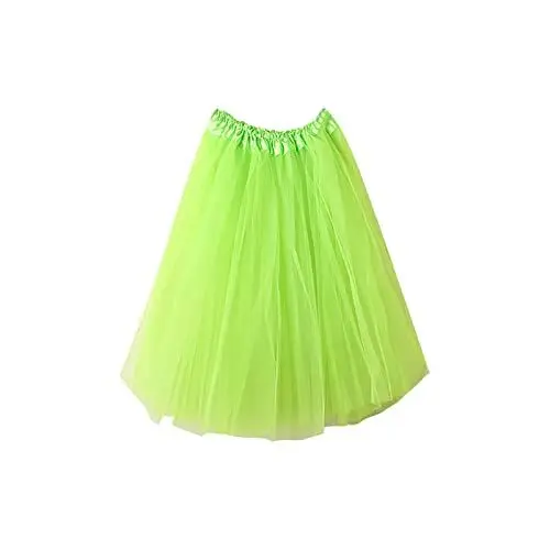 Produktbild: KOG Tüllrock Damen Tutu Rock 50Er Rockabilly Petticoat Karneval Kostüm Glitzer Festival Outfit Ballkleid Ballettrock Cosplay Festliche Minirock Partykleid Unterrock Tanzrock Tanzkleid Mintgrün