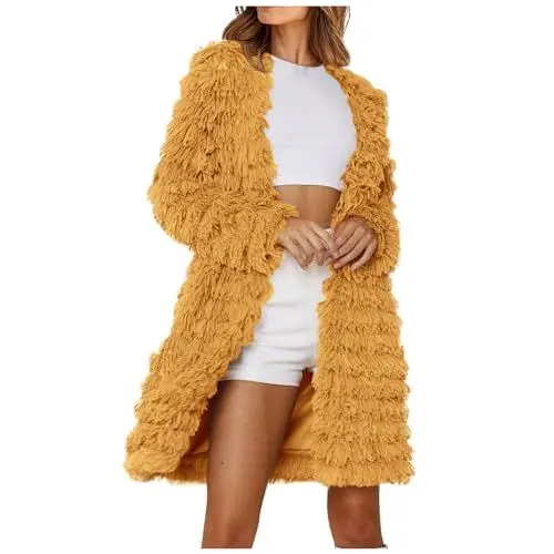 Produktbild: KOG Winterjacke für Damen Daunenjacken Elegante Daunenmantel Baumwolle Sportjacke Einfarbige Oberteil Angebote Warme Hemdjacke Mode Kapuzenmantel Frauen Softshellmantel Angebote Gold 3XL