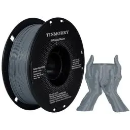 Produktbild: Kohlefaser PETG Filament 1.75mm, TINMORRY PETG-CF 3D-Druckmaterialien, Kompatibel mit Bambu FDM 3D-Drucker, 1 KG 1 Spule, Marmor grau