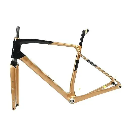 Produktbild: Carbonfaser-Rennradrahmen, Perfekt Passender Carbonfaser-Fahrradrahmen für Outdoor-Radfahren (S-43CM)