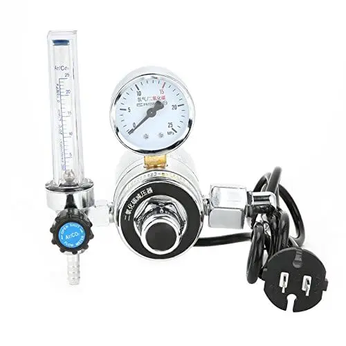 Produktbild: Eujgoov Kohlendioxid-Druckminderer, Druckregler, CO2-Druckregler, CO2-Regler, Manometer für Schweißarbeiten, 36 V (36V)