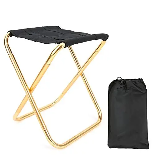 Produktbild: Gigicial Tragbarer klappbarer Campinghocker, Outdoor-Camping, Leichter Samll-Stuhl für Gartenarbeit im Freien und Strandwandern, Angeln, Fußhocker