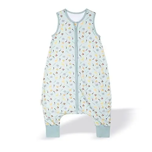 Produktbild: kolibri Baby-Schlafsack mit Beinen 1.0 TOG I Kliniklieferant Nr. 1 I Schlafsack ärmellos I Sommer Babyschlafsack mit Beinen I OEKO-TEX 100 zertifiziert | Unisex | Safari | 98/104 |