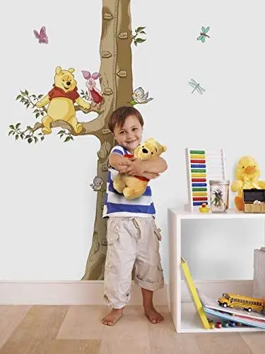 Produktbild: Komar Disney Deco-Sticker | Winnie The Pooh Size | Größe:100 x 70 cm (Breite x Höhe) | Wandtattoo, Dekoration, Kinderzimmer, Messbaum, Bunt