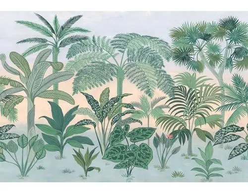 Produktbild: Komar Fototapete - Jungara - Größe 368 x 254 cm (Breite x Höhe), 8 Teile, inklusive Kleister - Tapete, Dschungel, Regenwald, Palmen, Schlafzimmer - 8-334