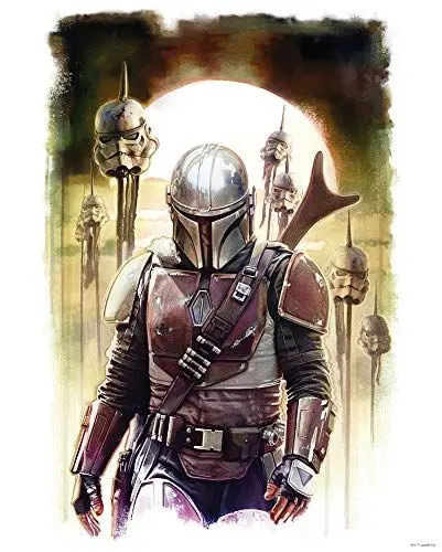 Produktbild: Komar Star Wars Wandbild | Mandalorian Impaler | Dekoration, Poster, Kunstdruck | Größe 40 x 50 cm | WB-SW-016-40x50, bunt