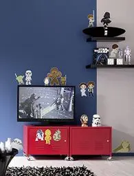 Produktbild: Komar Star Wars Wandtattoo Star Wars Little Heroes - 50 x 70 cm (Breite x Höhe) - 15 Teile - Yoda, Stormtrooper, Deco-Sticker, Wandaufkleber, Wandsticker, Wanddeko, Kinderzimmer - 14095h