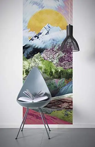 Produktbild: Komar Vlies Fototapete MOUNTAIN TOP PANEL, 100 x 250 cm (Breite x Höhe), Tapete, Schlafzimmer, Wohnzimmer, Flur, Design, Dekoration, Wanddeko,