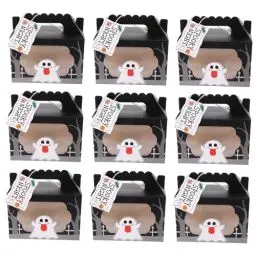 Produktbild: KOMBIUDA 10Er Boxen Halloween Süßigkeitenbox Halloween Dessertboxen Verpackungsboxen Halloween Goodie Boxen Halloween Kuchenboxen Halloween Goodie Taschen Halloween Leckerli Boxen