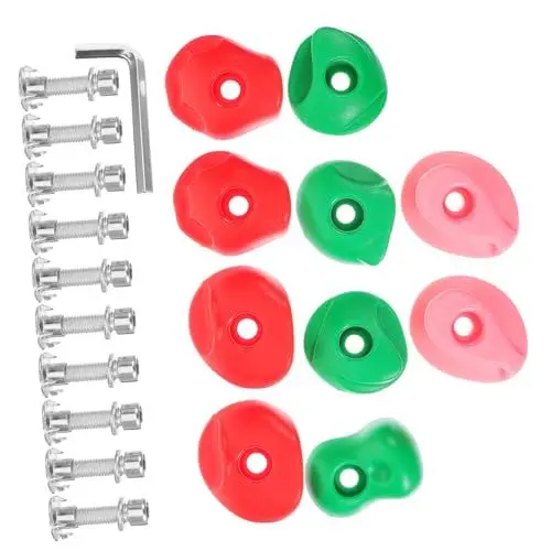 Produktbild: KOMBIUDA Klettern Wandgriffe Satz Outdoor-spielzubehör Wetterbeständig Hand Und Fußgriffe Für Kinder Leicht Zu Installieren