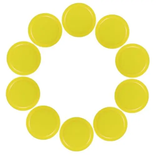 Produktbild: KOMBIUDA 10st Hockeyzubehör Hockey-Pucks Eishockey-ausrüstung Eishockey-Puck Zubehör Für Hockeytische Eishockeyform Desktop-Eishockey Zubehör Für Eishockeyspiele Runde Ersatzpucks Plastik