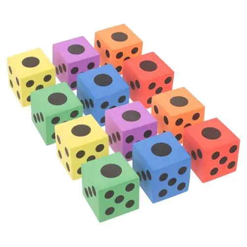 Produktbild: KOMBIUDA 12St Würfeln Lernwürfel Würfelspiel Rollenspiel Würfel riesige Würfel Bulk-Spielzeug für Kinder kinderzimmer Spielzeug kinderspielzeug Kinder, die Würfel Spielen große Würfel