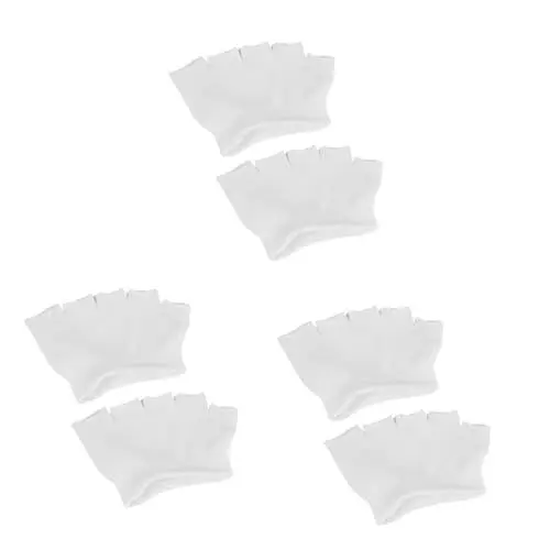 Produktbild: KOMBIUDA 3er-sets Baumwollsocken Zehensocken Weiß Knöchel Niedrig Geschnitten Für Damen 4 Paar * 3