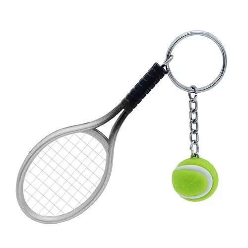 Produktbild: KOMBIUDA 12 Stk Freunde Schlüsselanhänger Geschenke Schlüsselanhänger Sportlicher Schlüsselanhänger Schwebender Schlüsselanhänger Tennisgeschenke Basketball Liebhaber Freundschaft