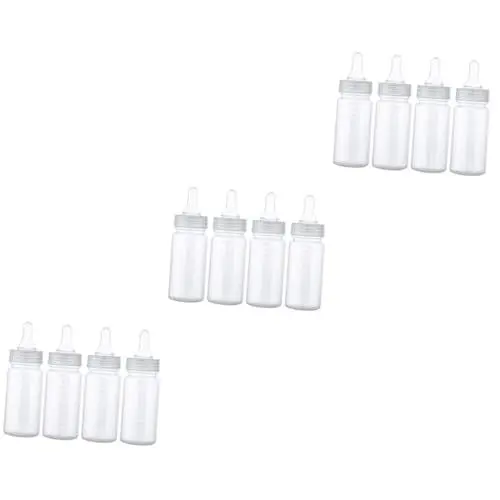 Produktbild: KOMBIUDA 12 Stk Nuckelflasche Milchflasche Flaschen 0-3 Monate Muttermilch Stillen mit der Flasche Babyflaschen plastikflasche -Milchwaage Flasche Babyfläschchen aus Kunststoff pp