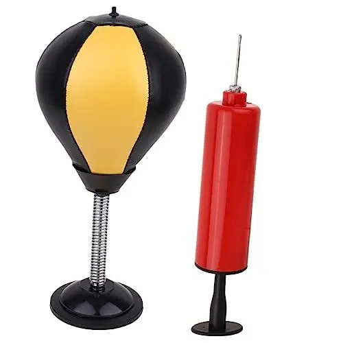 Produktbild: KOMBIUDA Boxball Mit Saugnapf Für Schreibtisch Kleiner Vertikaler Boxball Desktop Stressabbau Miniball Für Zuhause Oder Büro Inflator