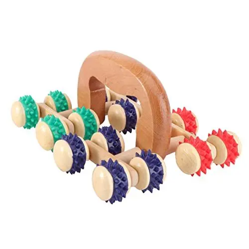 Produktbild: KOMBIUDA Handheld Body Roller Massager Aus Massageroller Für Muskelverspannungen Tragbarer Massagegerät Für Rücken Und Körper Geeignet Für Tiefengewebemassage Und