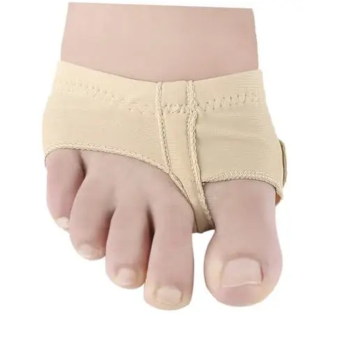 Produktbild: KOMBIUDA Fußpolster Für Damen Halber Silikon-fußschutz Zum Tanzen Vorfußpolster Für Ballett Latein Gymnastik Einlegesohlen Bequem Flexibel Größe M