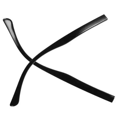 Produktbild: KOMBIUDA 1paar Brillen Ersatzbügel Metall Brillenarm Ersatz Für Sonnenbrillen Und Brillen Hochwertige Reparatur Und Zubehörteile Mit Ergonomischem Design Beite Schwarz