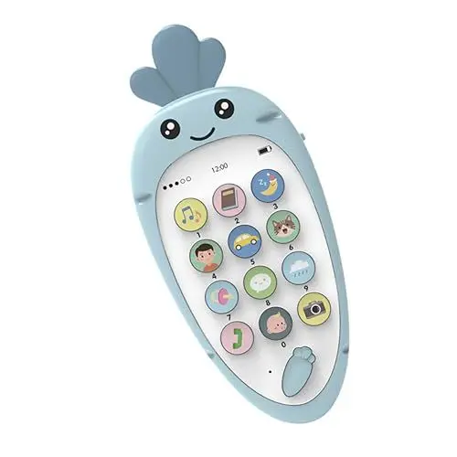 Produktbild: KOMBIUDA 1 Satz Früherziehung Zweisprachiges Smartphone Lernspielzeug Kinderspielzeug Smartphone Spielzeug Handy Spielzeug Für Kinder Säuglingsspielzeug Telefon Kindertelefon