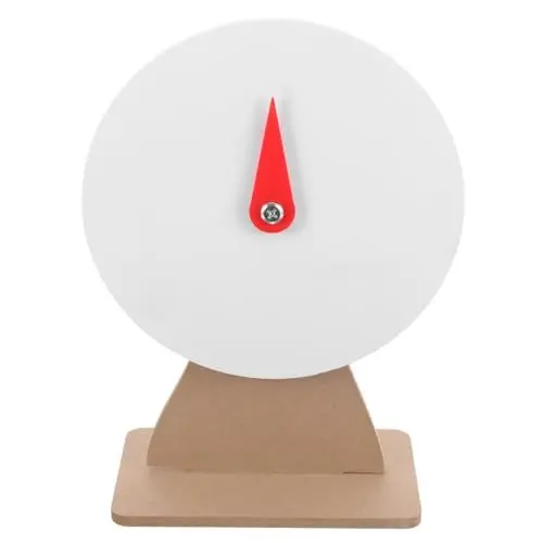 Produktbild: KOMBIUDA 1 Satz zum Selbermachen Spielrad Roulette-Rad drehteller Party-Preisrad Partyspiel Rad leer Halterung Schachbrett Partybedarf Kind Preis- hölzern Weiß
