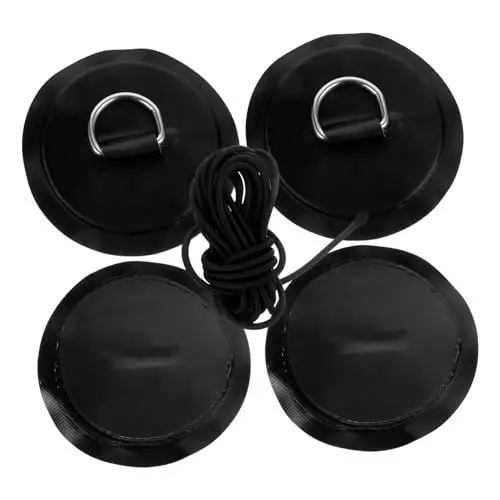 Produktbild: KOMBIUDA D-Ring-Patch Kanu Zubehör PVC-beschichtetes Material Boot Befestigungspunkt Schlauchboot Floß Surfbrett Paddle-Board Anbringung Ausrüstung