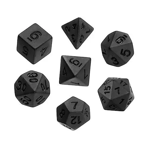 Produktbild: KOMBIUDA 1 Satz Würfel D20 Kinderspielzeug Requisiten Für Brettspiele Unterhaltungszubehör Pädagogisches Spielzeug Acryl Black