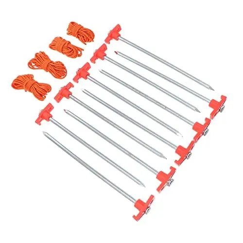 Produktbild: KOMBIUDA Camping-Zelt-heringe-Set 1 Satz Metallpfähle Strapazierfähig Zur Befestigung Am Boden