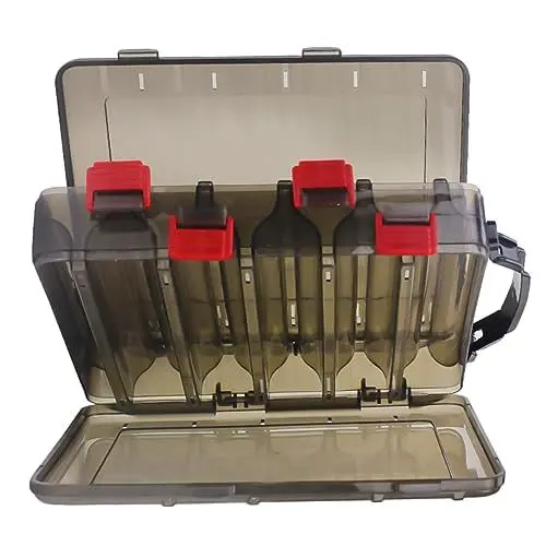 Produktbild: KOMBIUDA Kleine Transparente Aufbewahrungsbox Mit 10 Fächern Köderbehälter Aus PVC-Material Für Angelwerkzeug Und Zubehör
