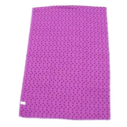 Produktbild: KOMBIUDA 1stk Yogatuch Aus Mikrofaser Pilates-Decke Meditationsmatte Sporthandtuch Aus Mikrofaser Profi Yogamatten Yogahandtuch Mit Griff Trainingsmatte Reisen Violett Fitnessdecke Druckbar
