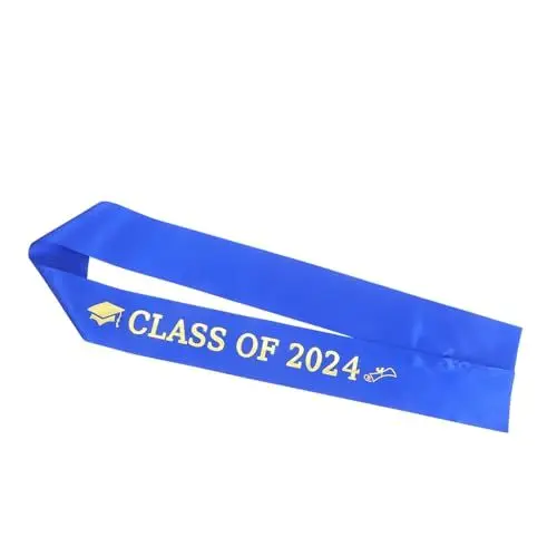 Produktbild: KOMBIUDA Class of Schulter-schärpe Verstellbare Graduierungsschärpe Für Abschlussfeier Stilvolles Design Mit Goldschrift Für Feiern Und Tanzveranstaltungen Einzigartige Sash Für