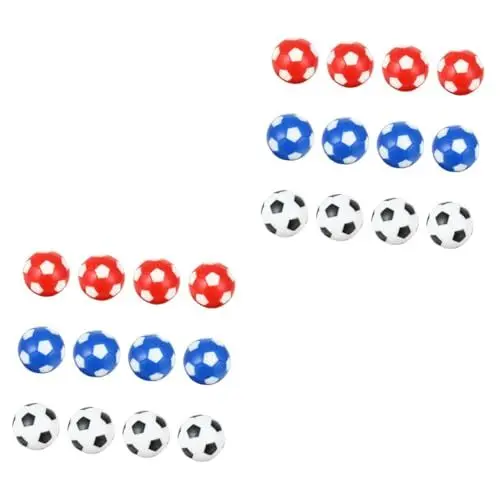 Produktbild: KOMBIUDA 24 STK Ball der Fußballmaschine Tischfußballspiel Mini Tischfußball Tischspiel Kicker Tischfußball-Ersatz normaler Kicker plastikball kunststoffball Ersatz Kicker Tischfußballbälle
