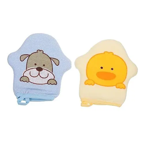 Produktbild: KOMBIUDA 2St Badewatte kinder badekugeln badezusätze kinder Netter Badeschwamm Körperwäsche weiche Badetücher Gesichtswäscher Duschbadetuch Baby-Badehandschuh Badebürste