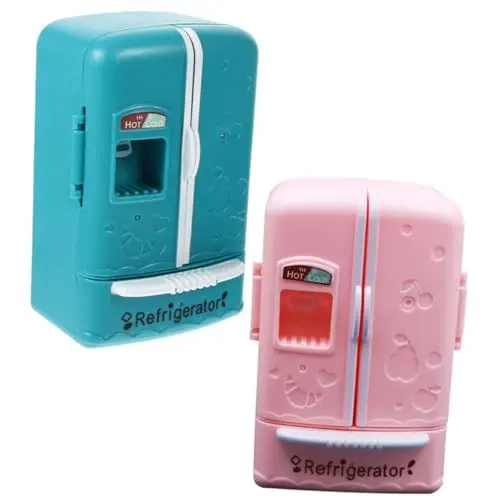 Produktbild: KOMBIUDA Miniaturkühlschrank Für Puppenhaus Spielzeug Kühlschrank Kinderspielküche Möbel Mini Haus Dekoration Kleiner Kühlschrank Zubehör