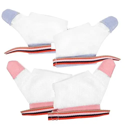 Produktbild: KOMBIUDA 2 Paar Anti Handschuhe Daumenhandschuhe Daumenlutschschutz Fingerschutz Nagelbeißbehandlung Für Kinder Fingerlutschen Stoppen Des Daumenschutzes Stopper