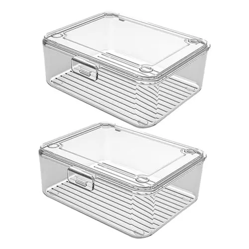 Produktbild: KOMBIUDA 2stücke Transparenter Karten-organizer Kleiner Kartenhalter Aus Plastik Kartenbox Für Spielkarten Und Sammelkarten Leicht Zu Tragen Und Vielseitig Einsetzbar