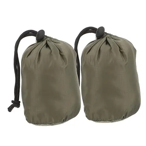 Produktbild: KOMBIUDA 2st Campingtasche Wanderbeutel Mit Kordelzug Kleiner Aufbewahrungssack Packsack Reisetasche Mit Kordelzug Kompressionssack Kletterschlafsackhalter Nylon Rucksack 40d Zu Fuß