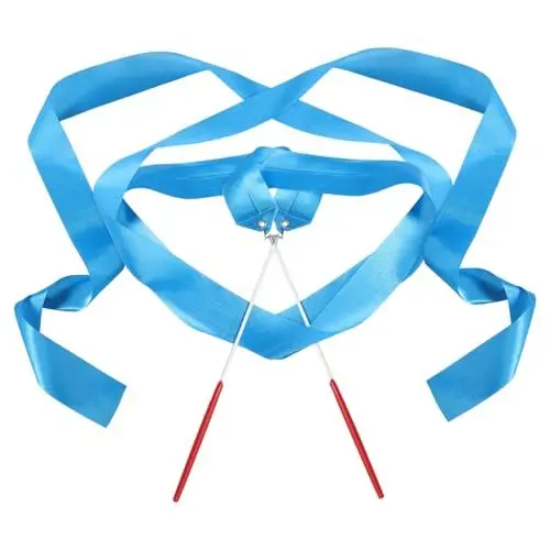 Produktbild: KOMBIUDA Gymnastikband Für Kinder Tanzbänder Turngeräte Für Kinder Fitnessband Tanzübungsband Bandstäbe Gymnastik-Streamer Kindergymnastik