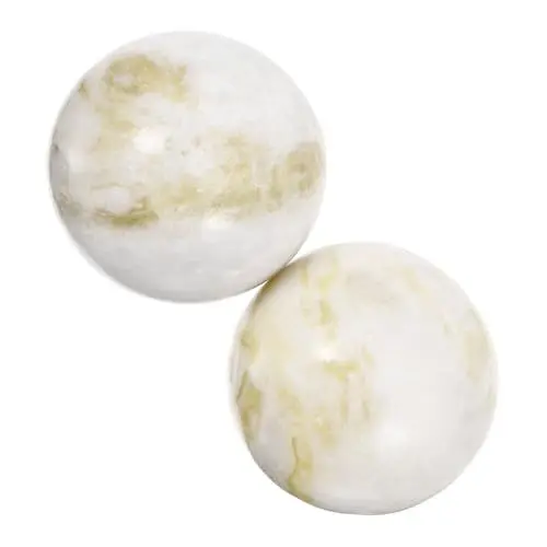 Produktbild: KOMBIUDA 2st Jade-fitness-handball Glatte Kleine Kugeln Bequeme Handbälle Kugeln Zum Rollen Dekorative Handbälle Massagebälle Für Handübungen Praktische Bälle Massagebälle Für Die Hände