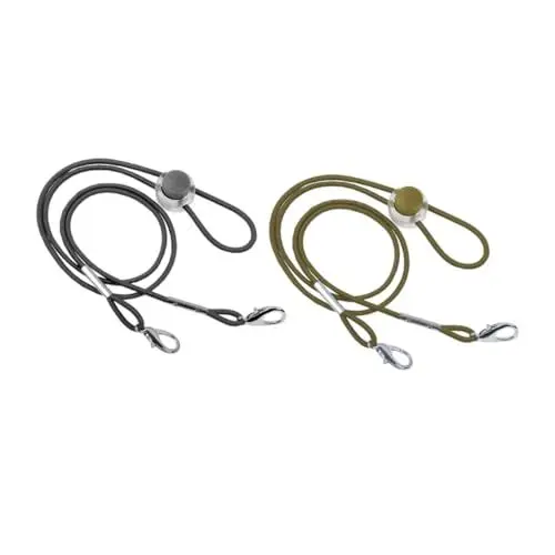 Produktbild: KOMBIUDA 2st Maskenband Schnapsgläser Maske Brillenband Maske Brillenhalter Maskenhalter Um Den Hals Gesichtsmaskenhalter Mit Clip Schlüsselband Für Polyester