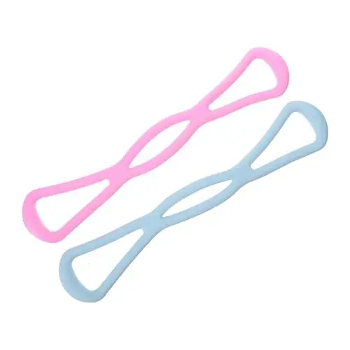 Produktbild: KOMBIUDA 2st Spannband Widerstandsband Muskeltrainingsgeräte Zugband Hinten Armzugtrainer Widerstandsgürtel Rückentrainer Geschmeidiger Rückenexpander Sanft TPR Fitness Stretch-gürtel