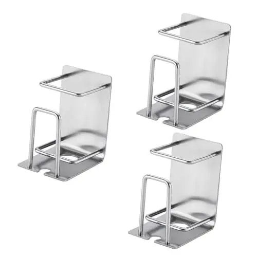 Produktbild: KOMBIUDA 3 Stücke Zahnbürste Halterung Metall Zahnbürste Rack Tasse Und Für Bad