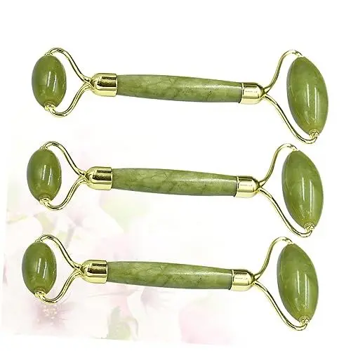 Produktbild: KOMBIUDA Gesichts-push-stick-roller 3-teilig Hautpflege-tool Natürliches Hautpflege-massage-tool Gesichtsschönheit Grün Zur Linderung Von Gesichtsschwellungen Und