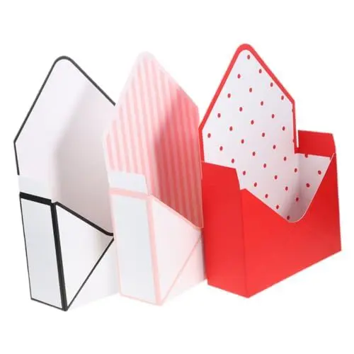 Produktbild: KOMBIUDA 3 Stück Kartons Blumenkasten Verpackungsschachteln aus Papier umhüllen Schachteln für Blumenarrangements blumenversand hochzeitsdekoration Verpackungsmaterial für Blumen Papierstau