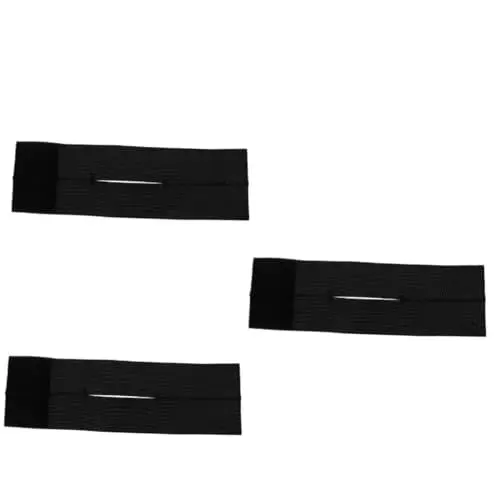 Produktbild: KOMBIUDA 3st Baseball-handschuhriemen Handschuhhammer Professionelles Softball-handschuhband Baseballhandschuh Fester Aufkleber Trainingshandschuhe Schwarzes Gafftape Sportband Black Nylon