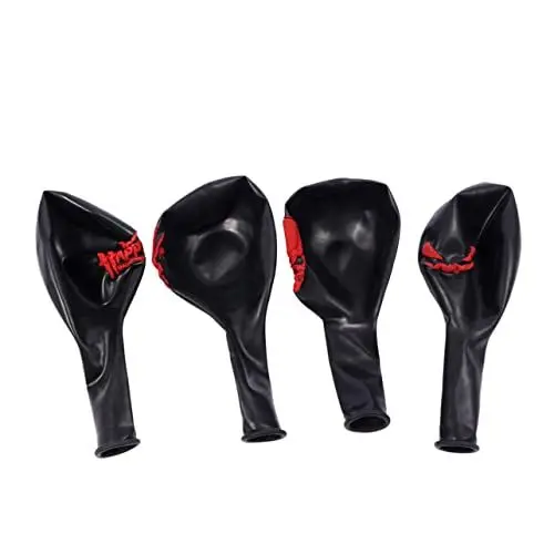 Produktbild: KOMBIUDA Hängende Halloween-luftballons 40 Stück Print Latex 12 Zoll Skelett Dekorationen