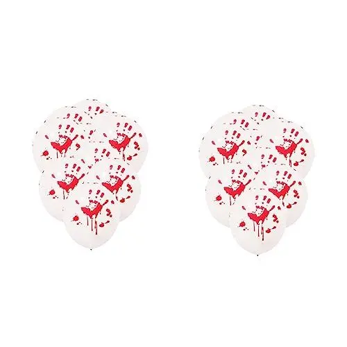 Produktbild: KOMBIUDA 48 Stk Latexballons Halloween Blutige Luftballons Halloween Gruselige Luftballons Spukhaus Ballons Halloween-partyballons Halloween-hängedekoration Gruselige Halloween-luftballons