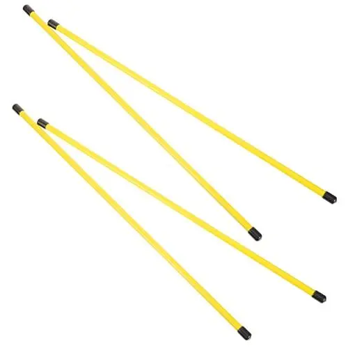 Produktbild: KOMBIUDA 4Stücke Golf Trainingshilfe Ausrichtungsstab Fiberglas Putting Hilfe für präzises Zieltraining und Schwungkorrektur